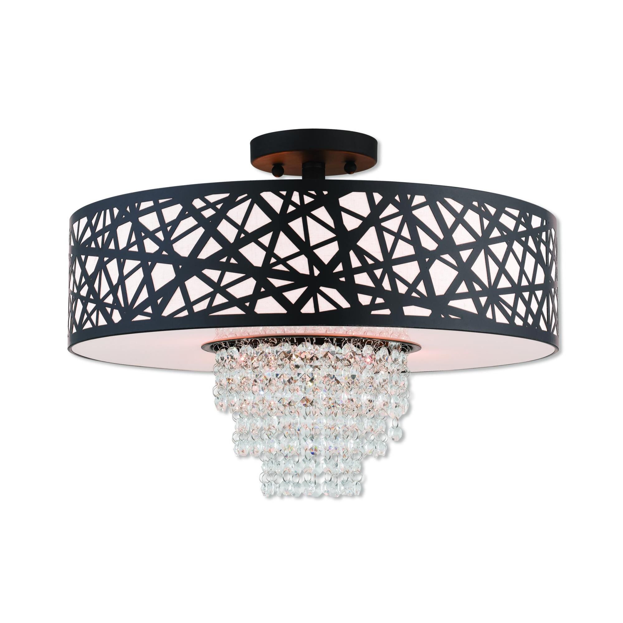 Allendale 18 Inch 4 Light Semi Flush Mount by Livex Lighting