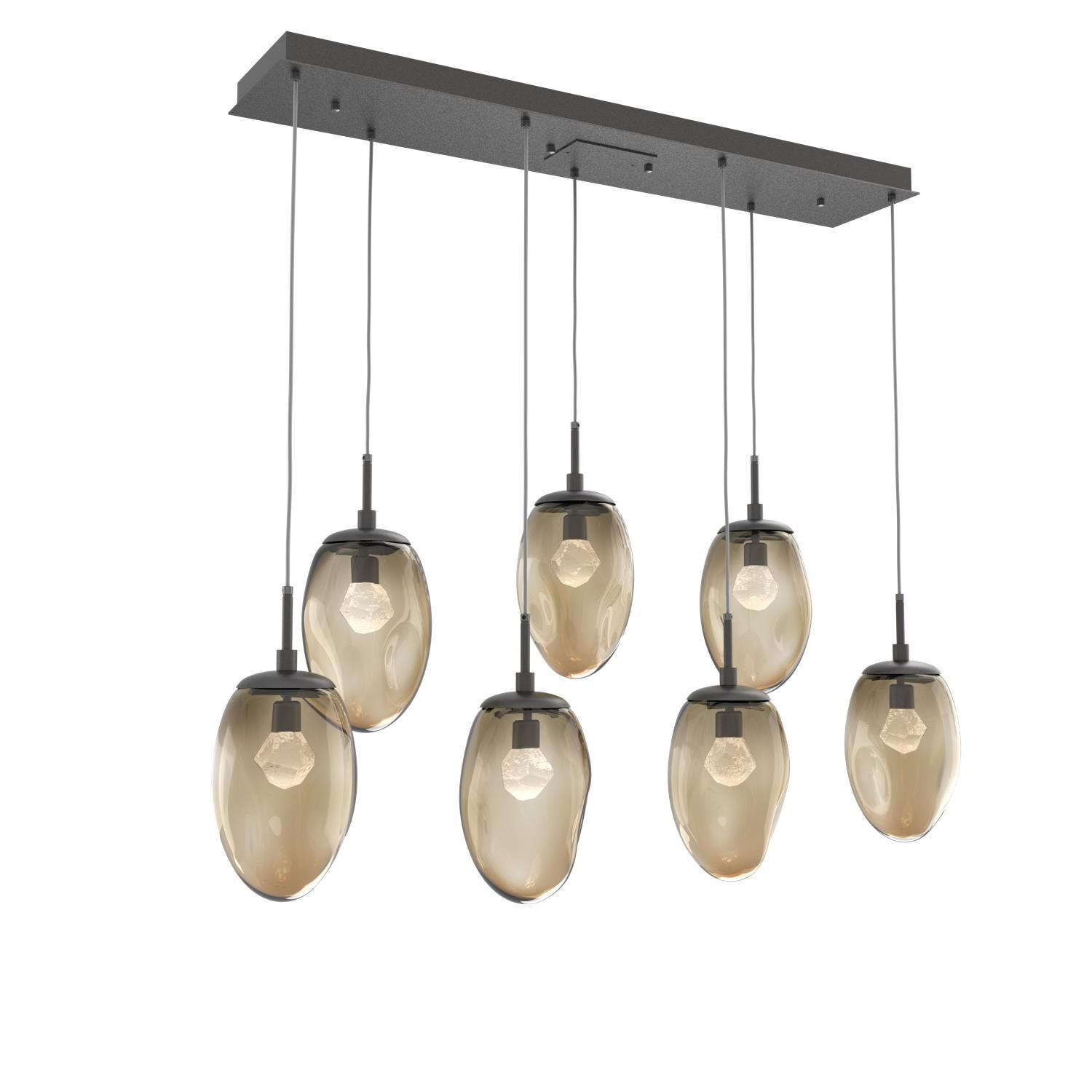 Levi Wilson Nebula 50 Inch 7 Light LED Linear Suspension Light by Hammerton Studio