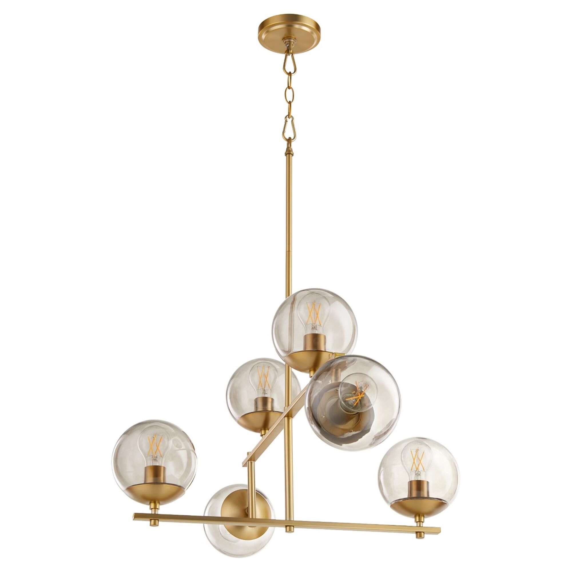 Small 36 Inch 6 Light Chandelier by Cyan Designs