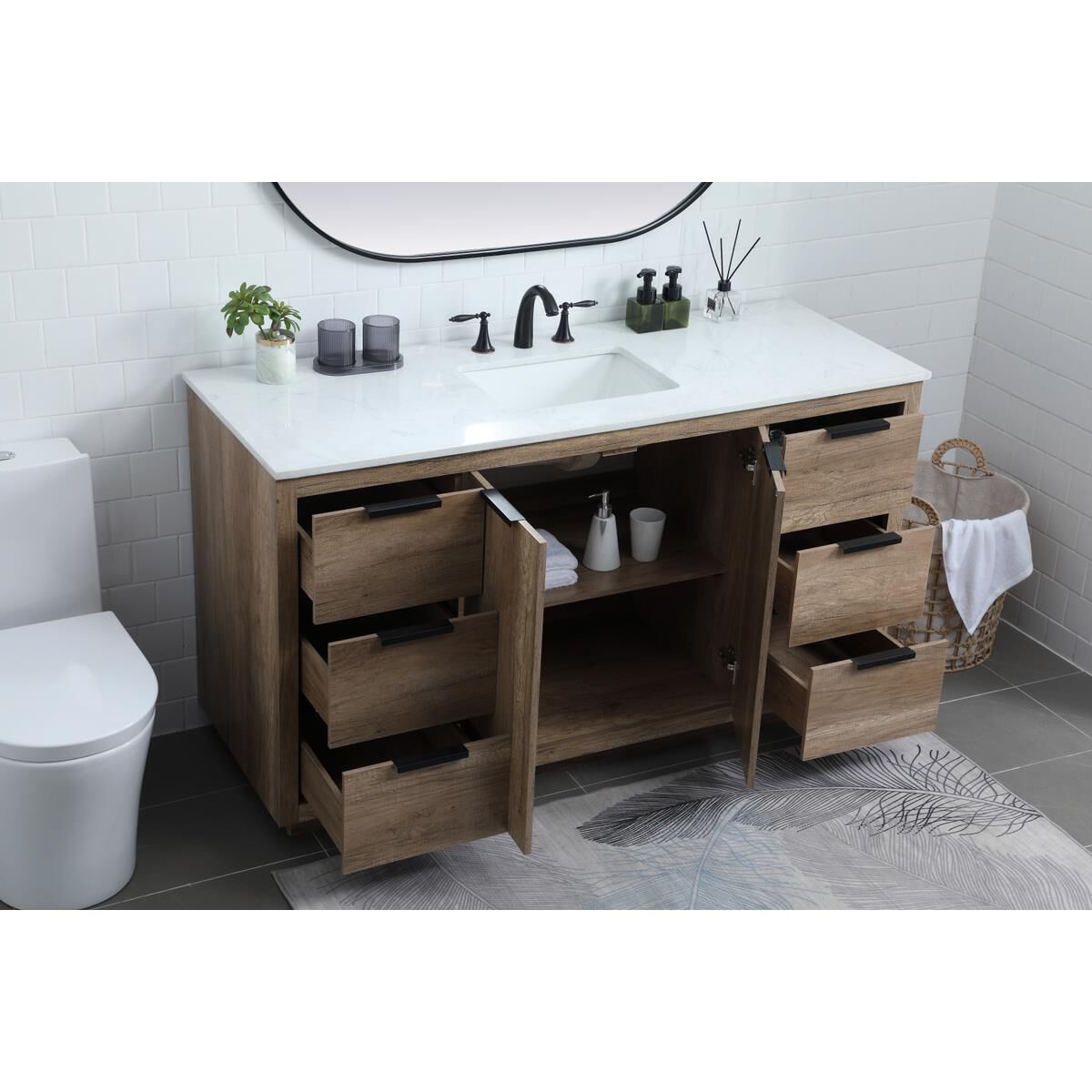 Blake 60 Inch Bath Vanity by Elegant Decor
