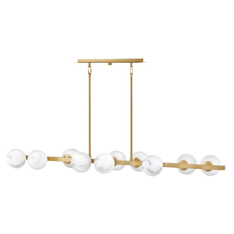 Selene Medium Linear Chandelier by Fredrick Ramond