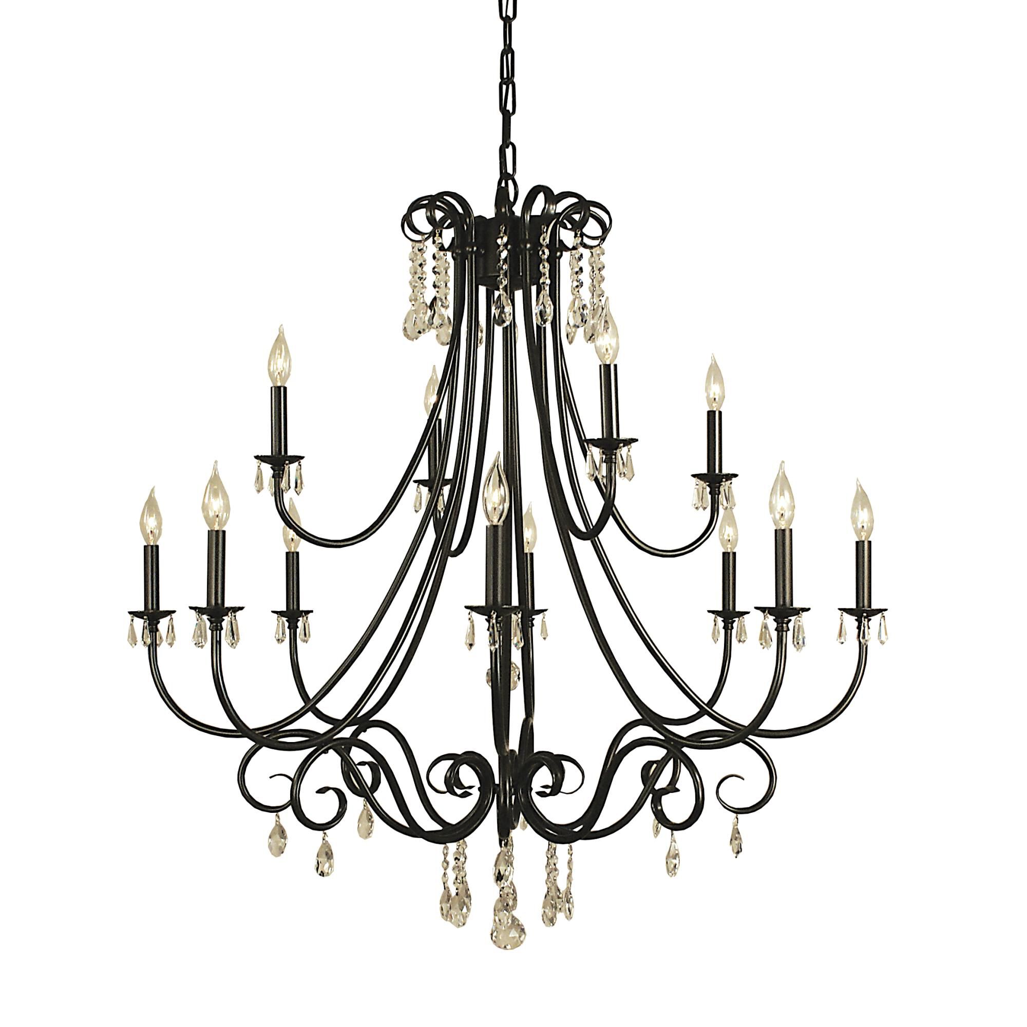 Liebestraum 42 Inch 12 Light Chandelier by Framburg