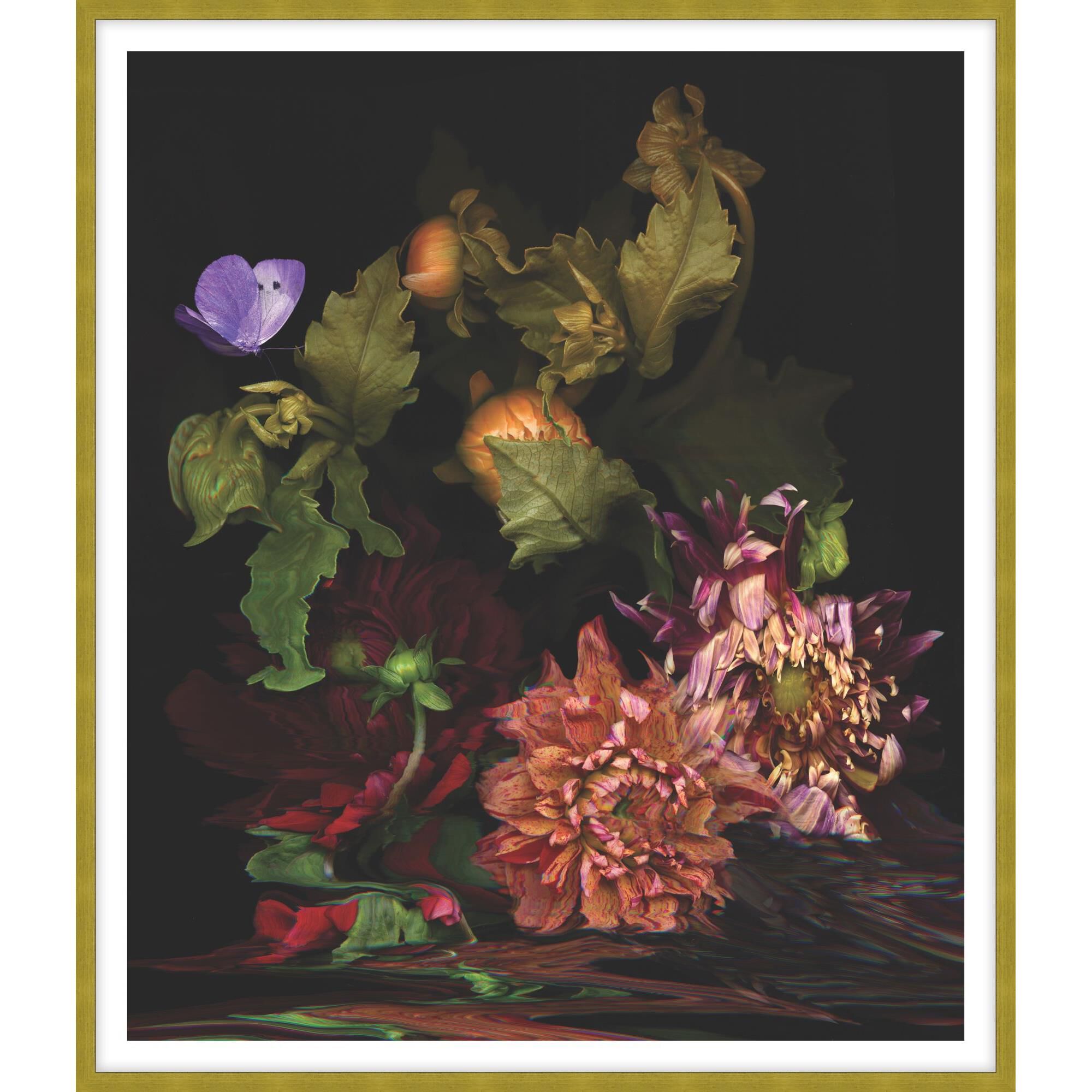 Night Dahlia Print by LEVEL57