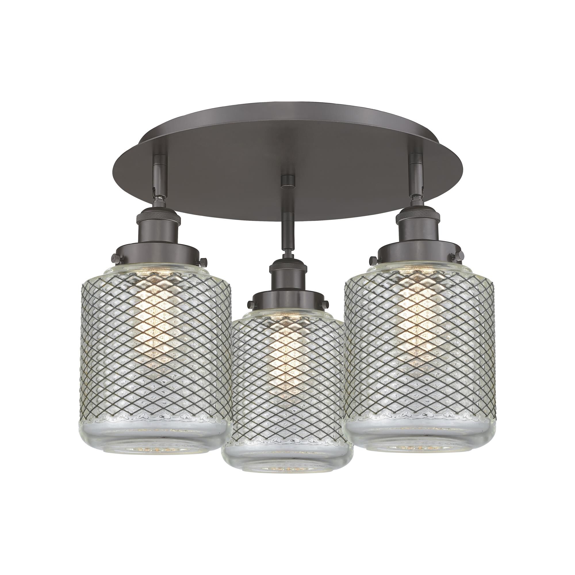 Bruno Marashlian Edison 18 Inch Flush Mount by Innovations Lighting