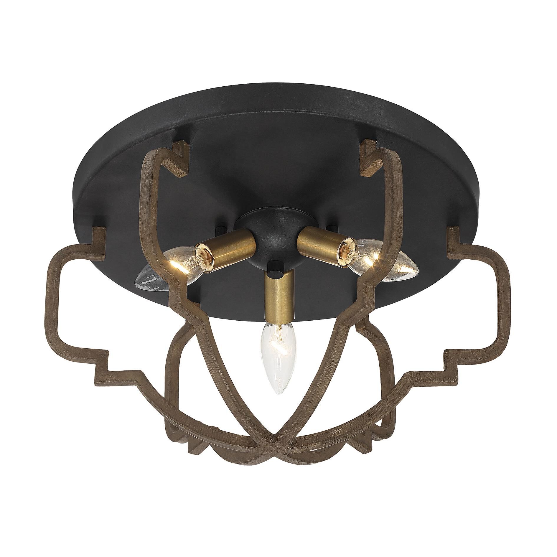 Westwood 15 Inch 3 Light Semi Flush Mount by Savoy House