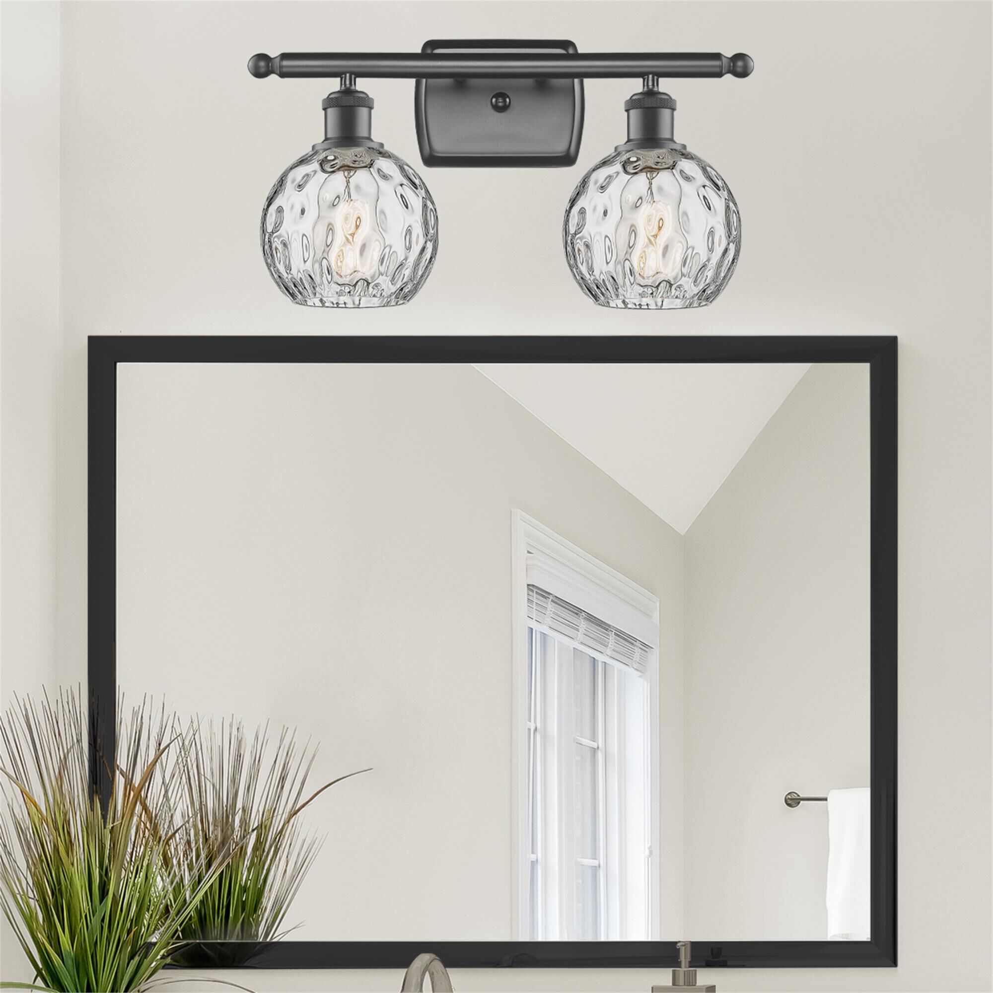Shown in Oil Rubbed Bronze finish and Clear glass