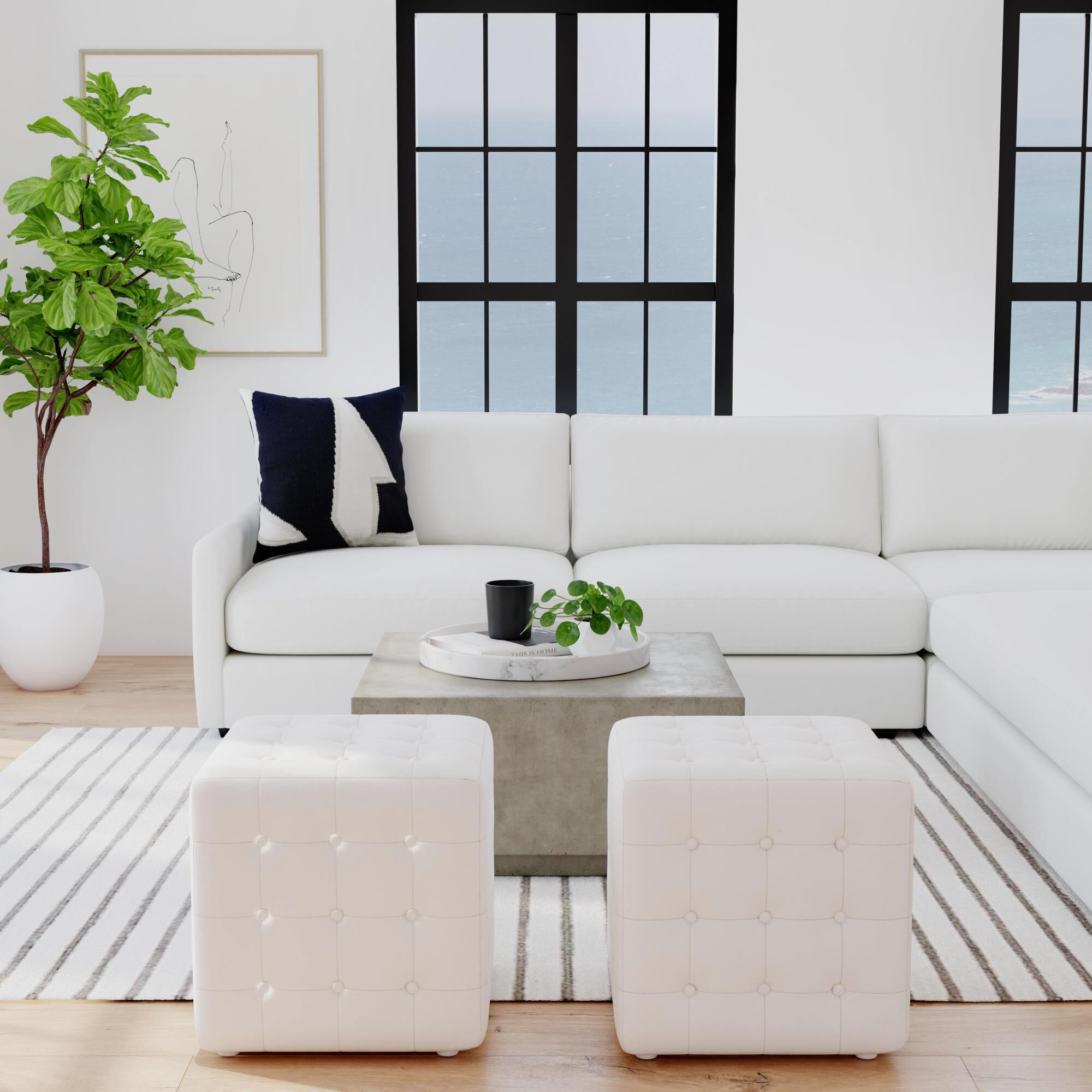 Leon Ottoman by Butler Specialty Company