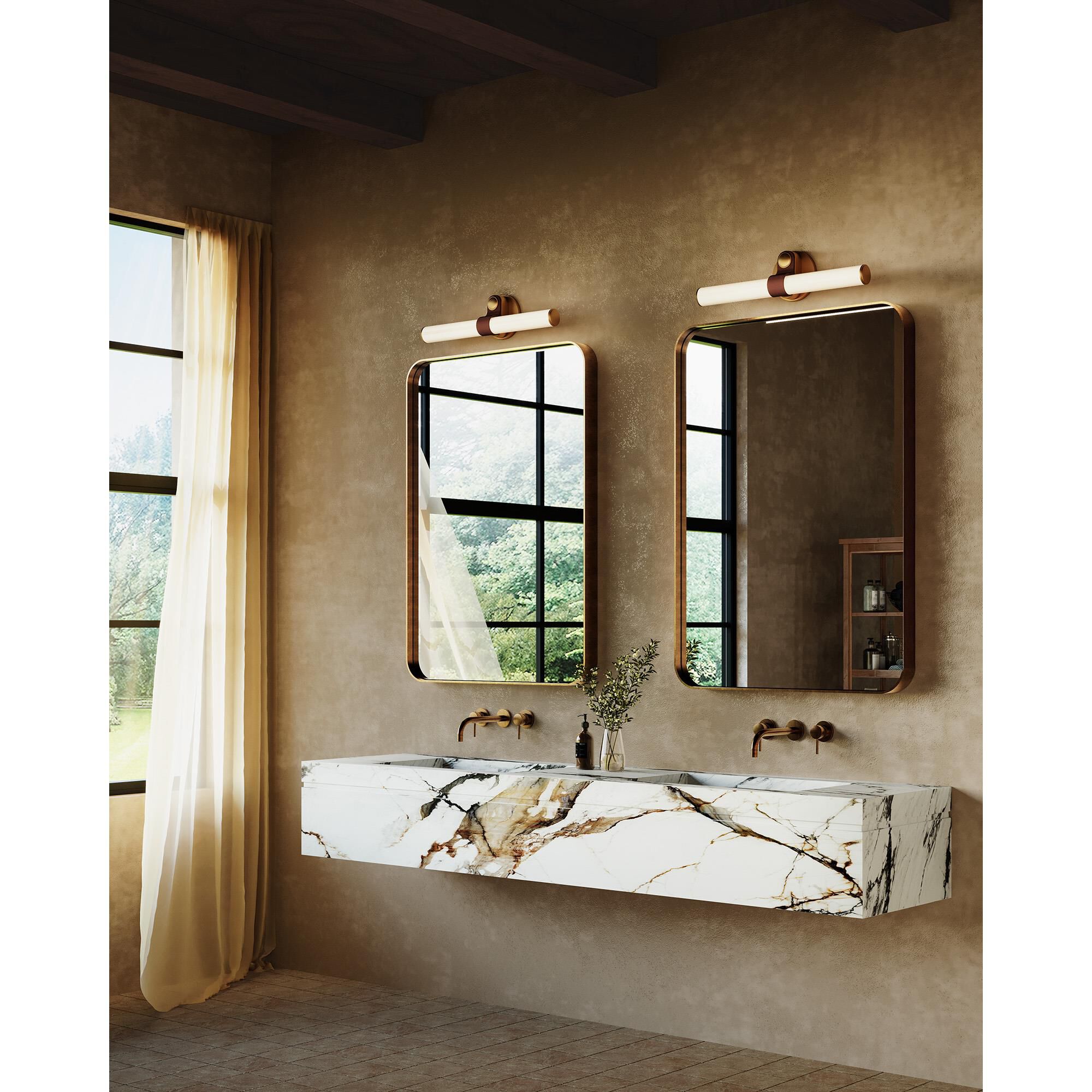 Alan Pepin Ledger 20 Inch Bath Vanity Light by Alora Lighting