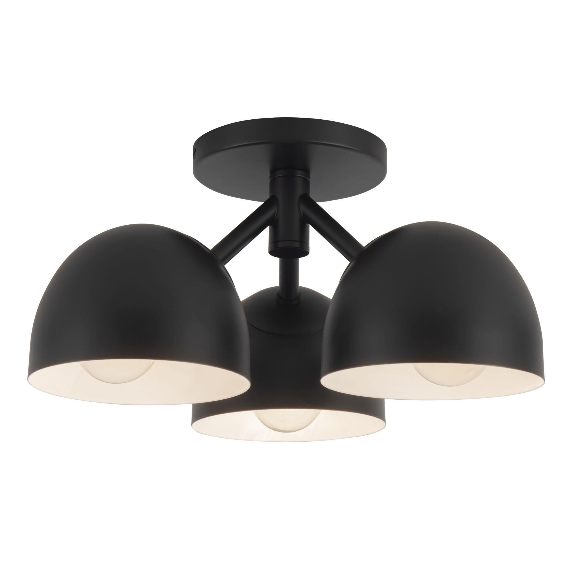 Shown in Black finish and Steel shade