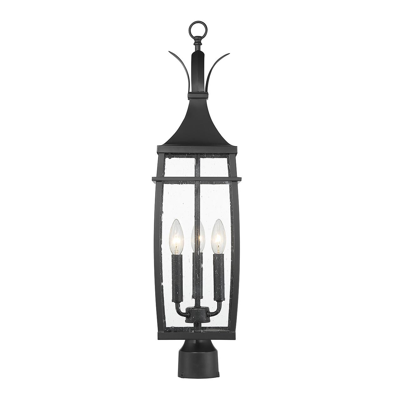 Montpelier 29 Inch Tall 3 Light Outdoor Post Lamp by Savoy House
