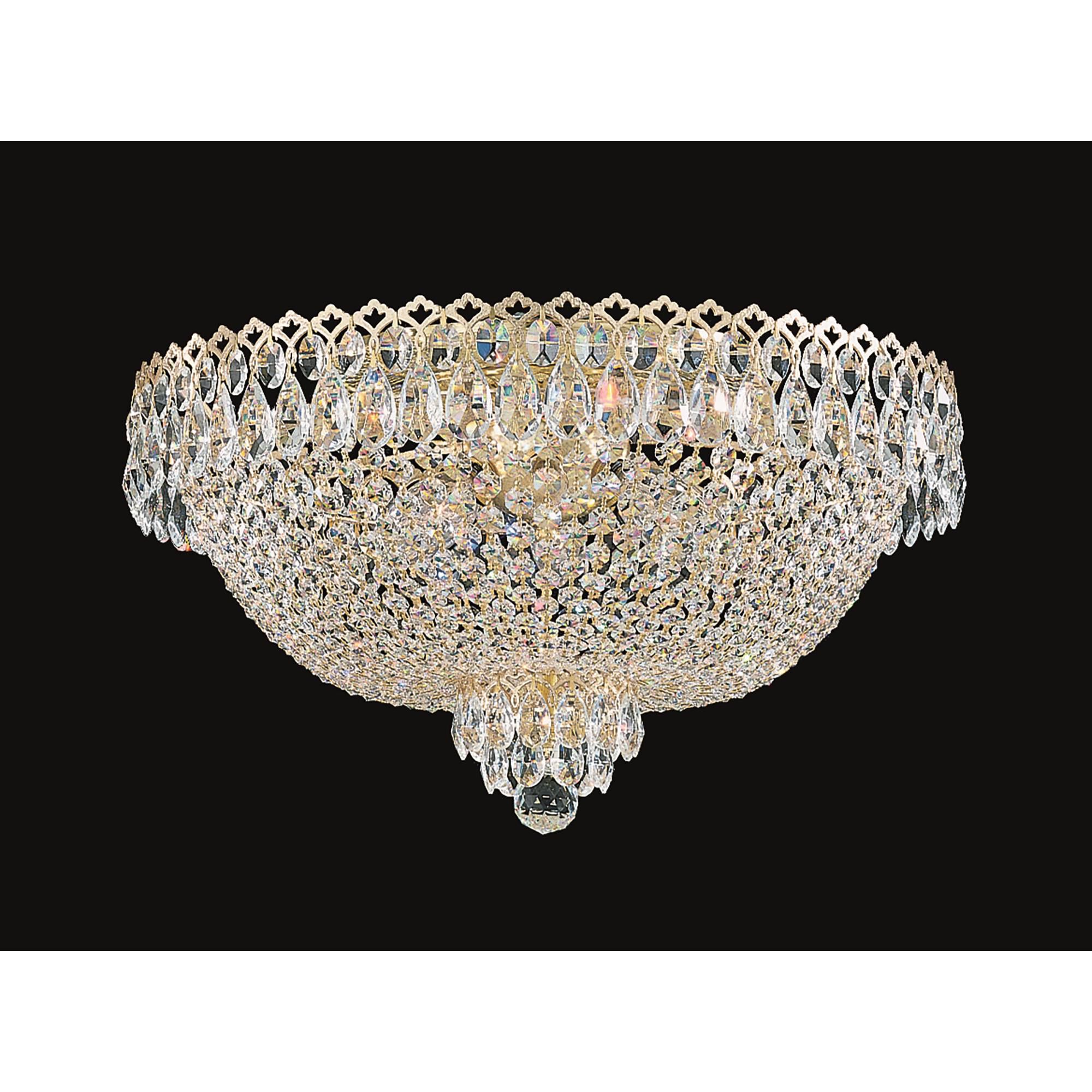 Shown in Polished Gold finish and Clear Optic crystal