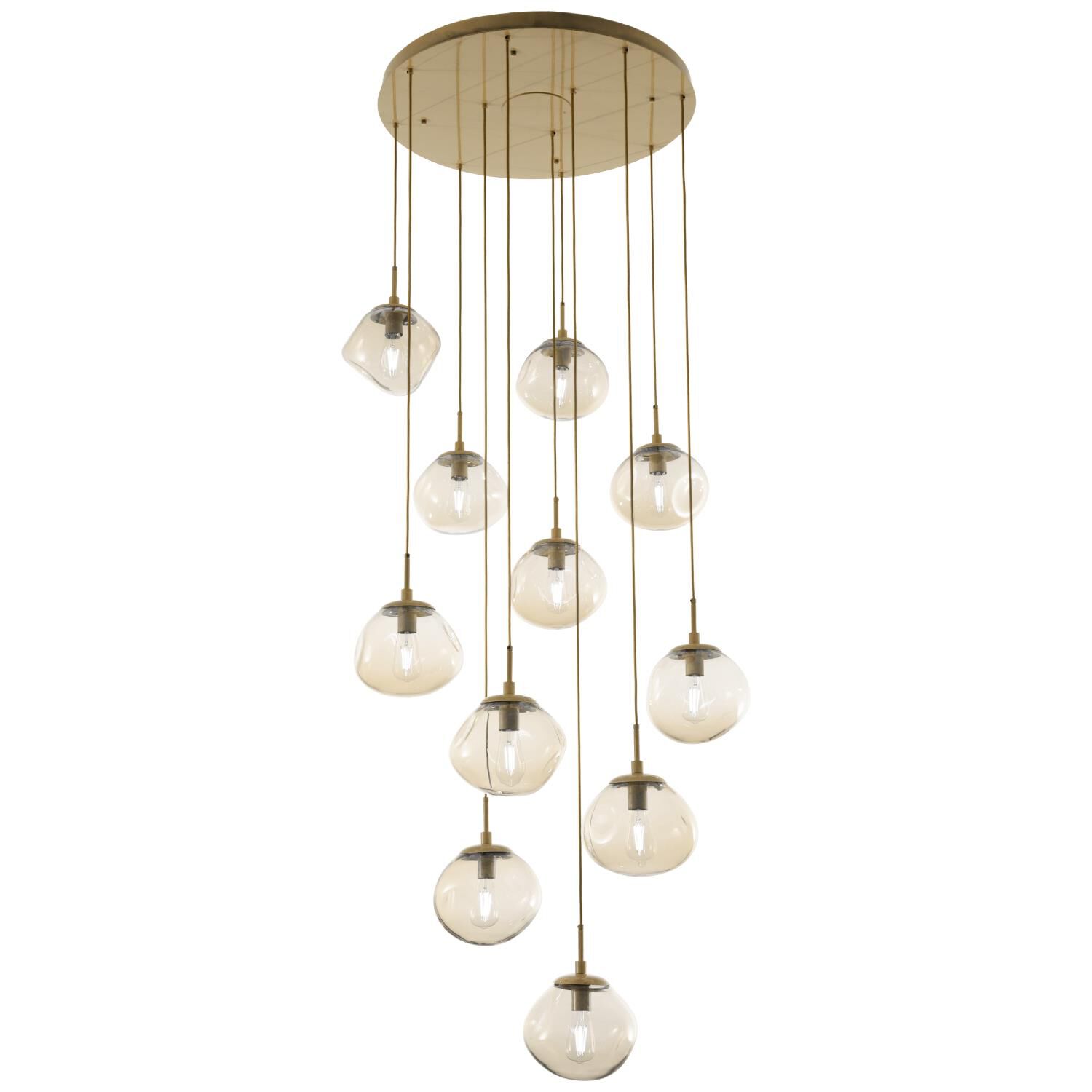 Levi Wilson Nebula 37 Inch 11 Light Multi Light Pendant by Hammerton Studio
