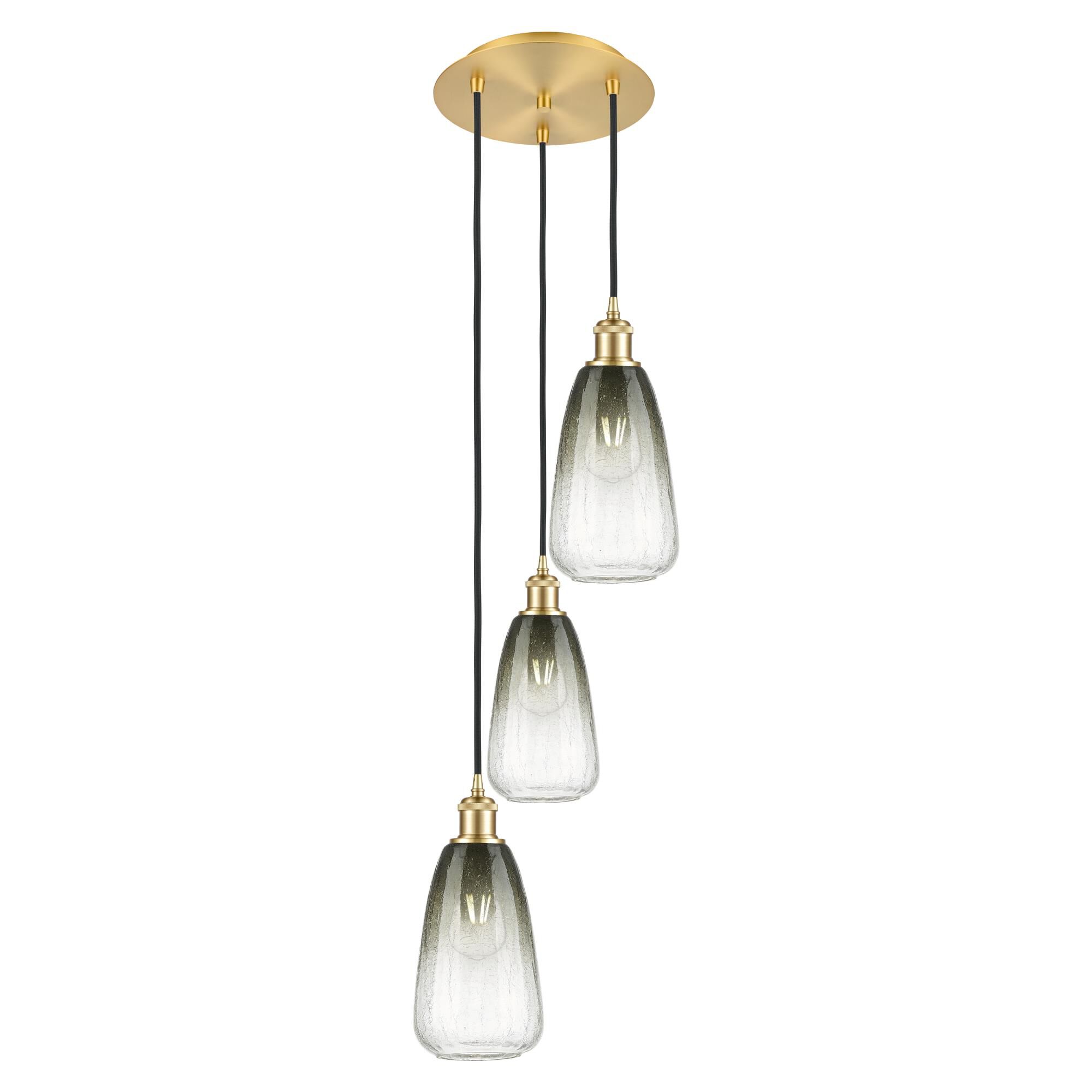 Bruno Marashlian Brookhaven Almond 13 Inch Multi Light Pendant by Innovations Lighting