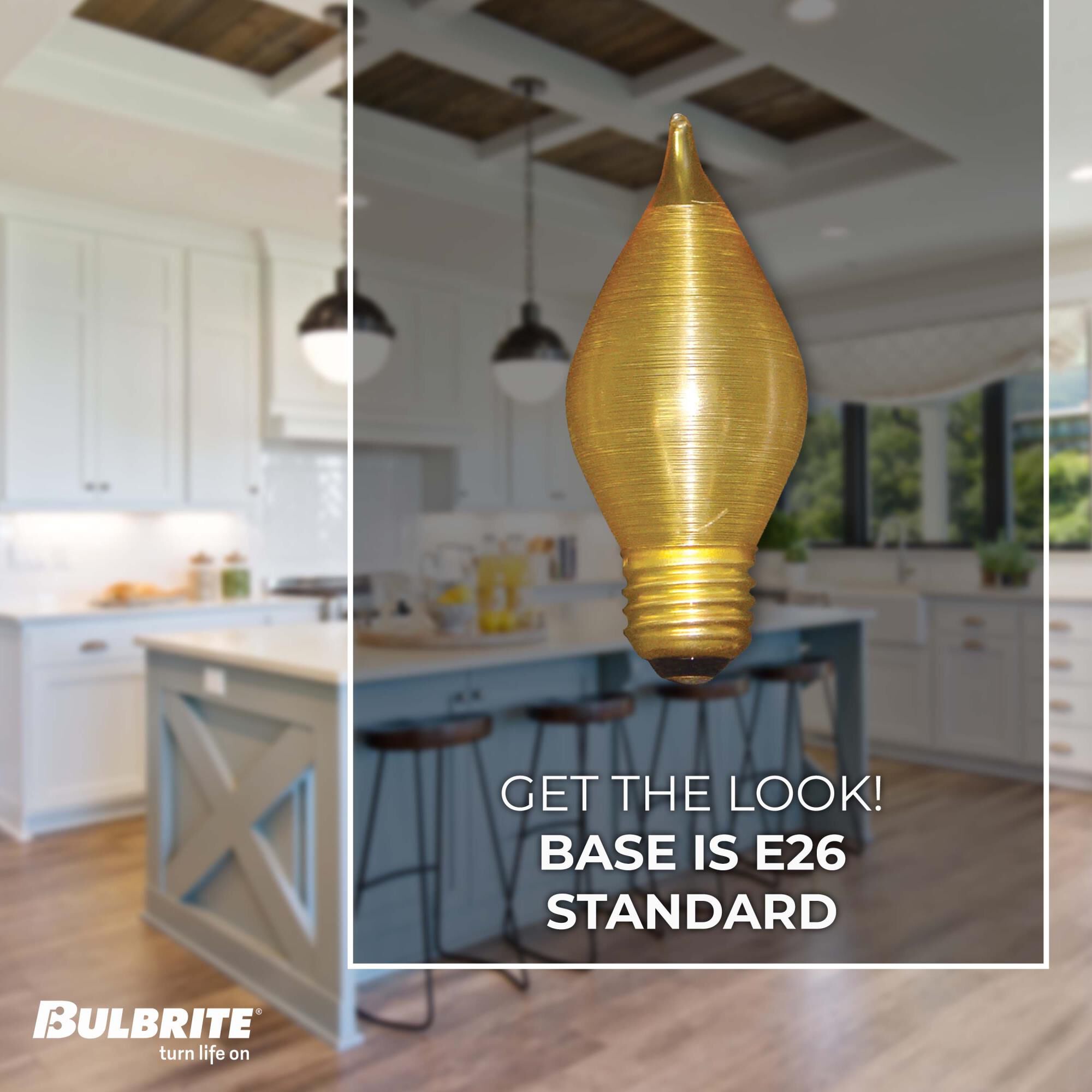 40 Watt 0K C15 Incandescent Light Bulb by Bulbrite