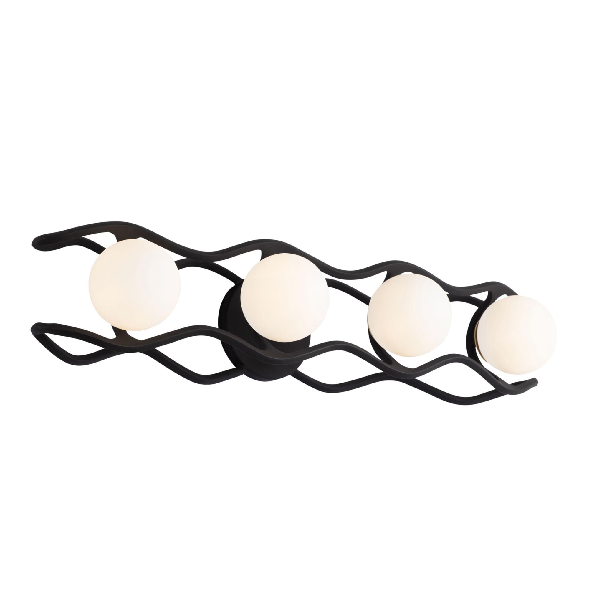 Black Betty 28 Inch 4 Light LED Bath Vanity Light by Varaluz