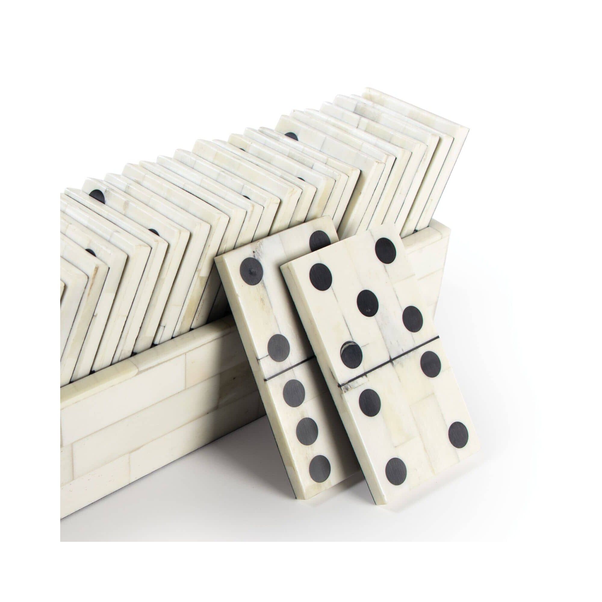 Shown in Natural White Bone with Black  finish