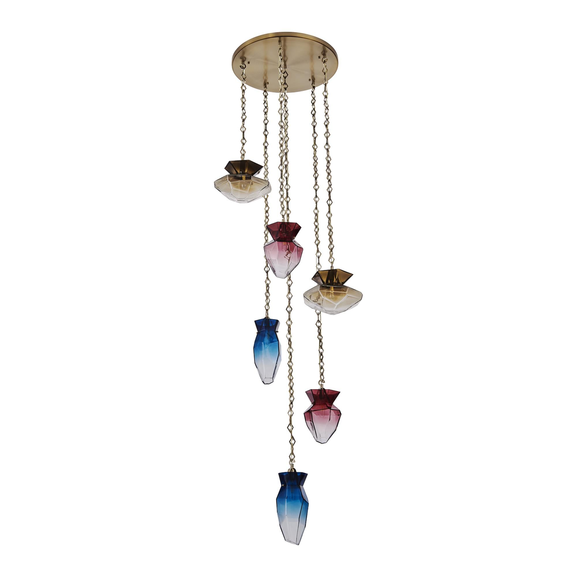 Bolsa 31 Inch Multi Light Pendant by Kalco Lighting
