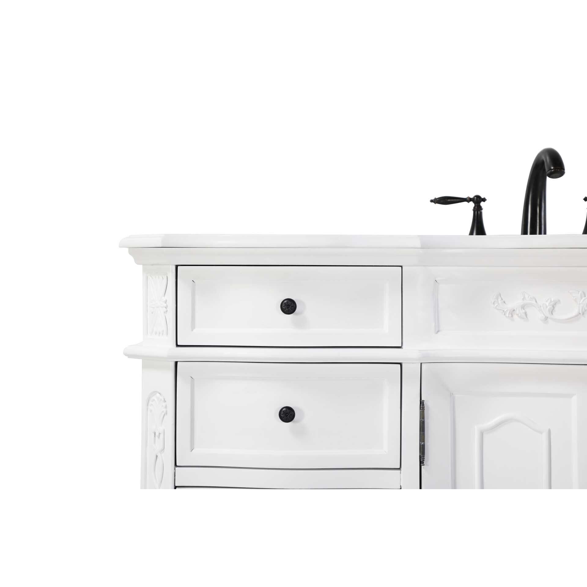 Shown in Antique White finish