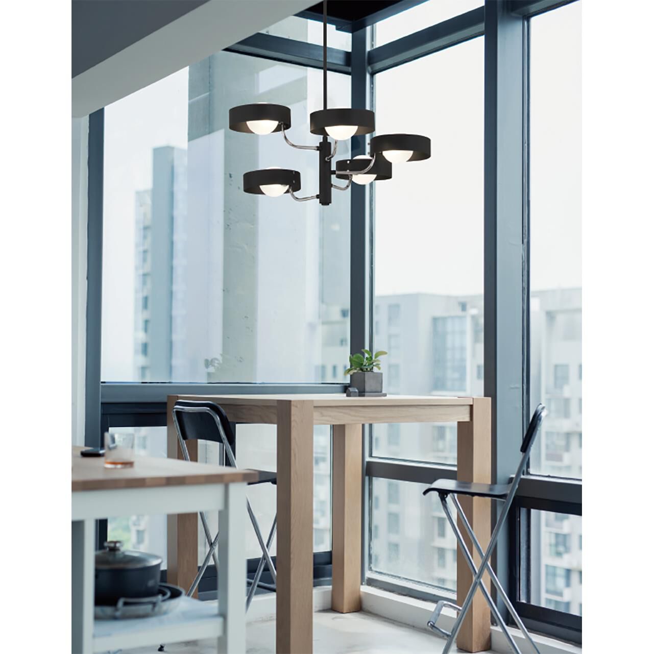 Lift Off 26 Inch 5 Light Linear Suspension Light by Kovacs