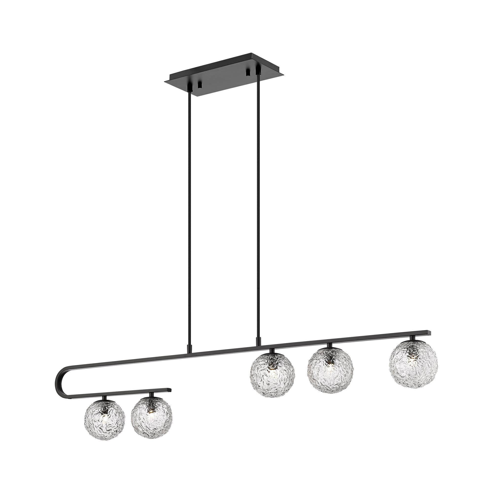 Shown in Matte Black finish and Clear shade