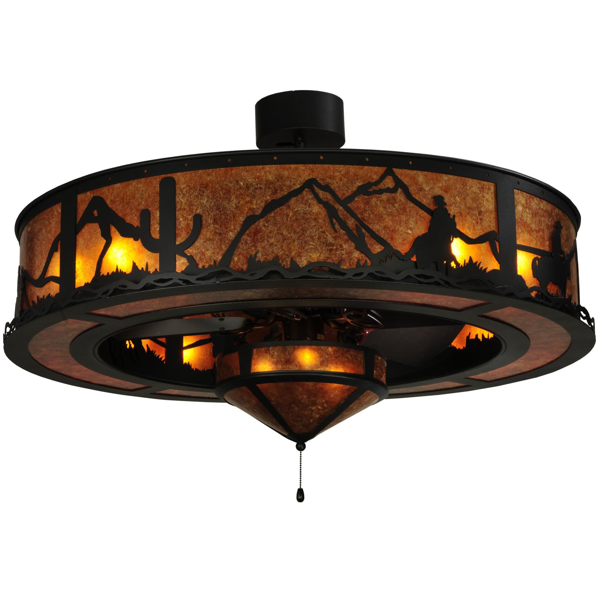 Duke 44 Inch Chandelier Ceiling Fan by Meyda Lighting