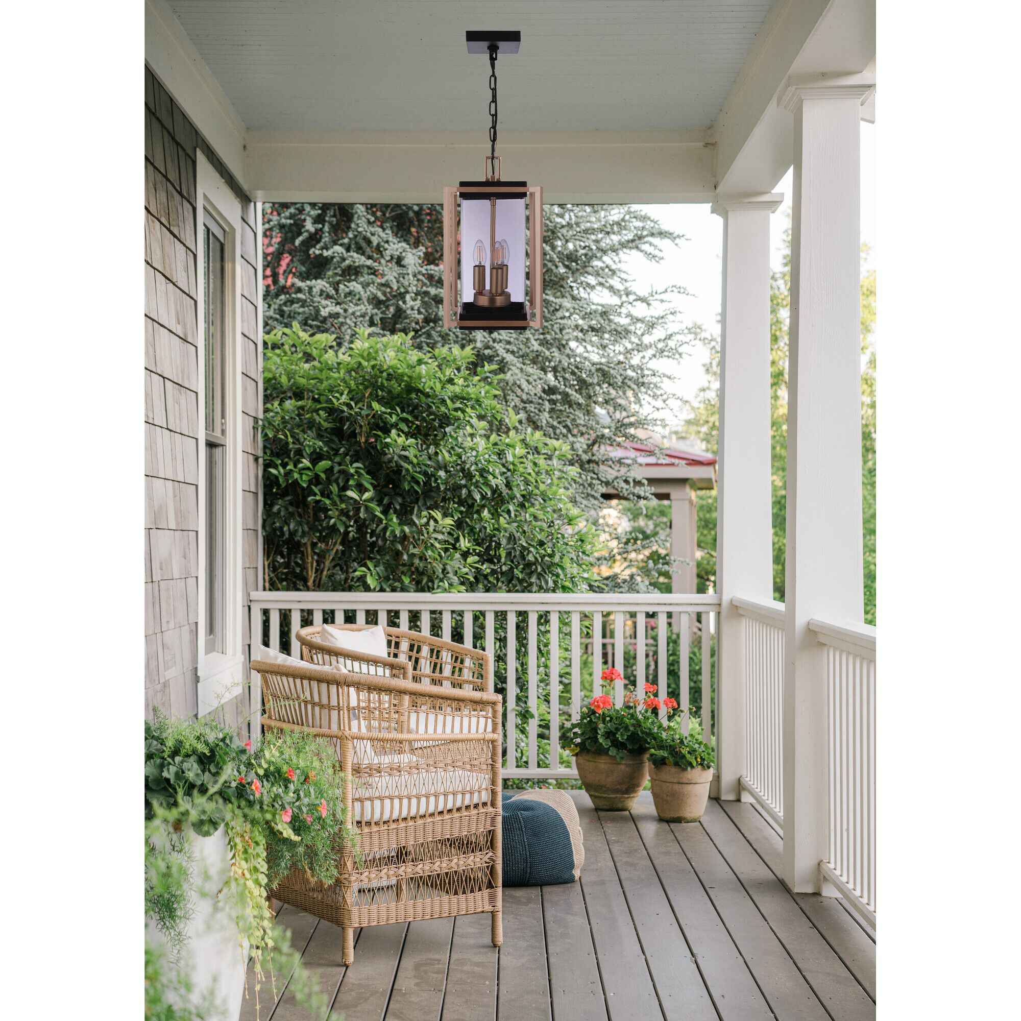 Metalwork Small Outdoor Hanging Lantern,