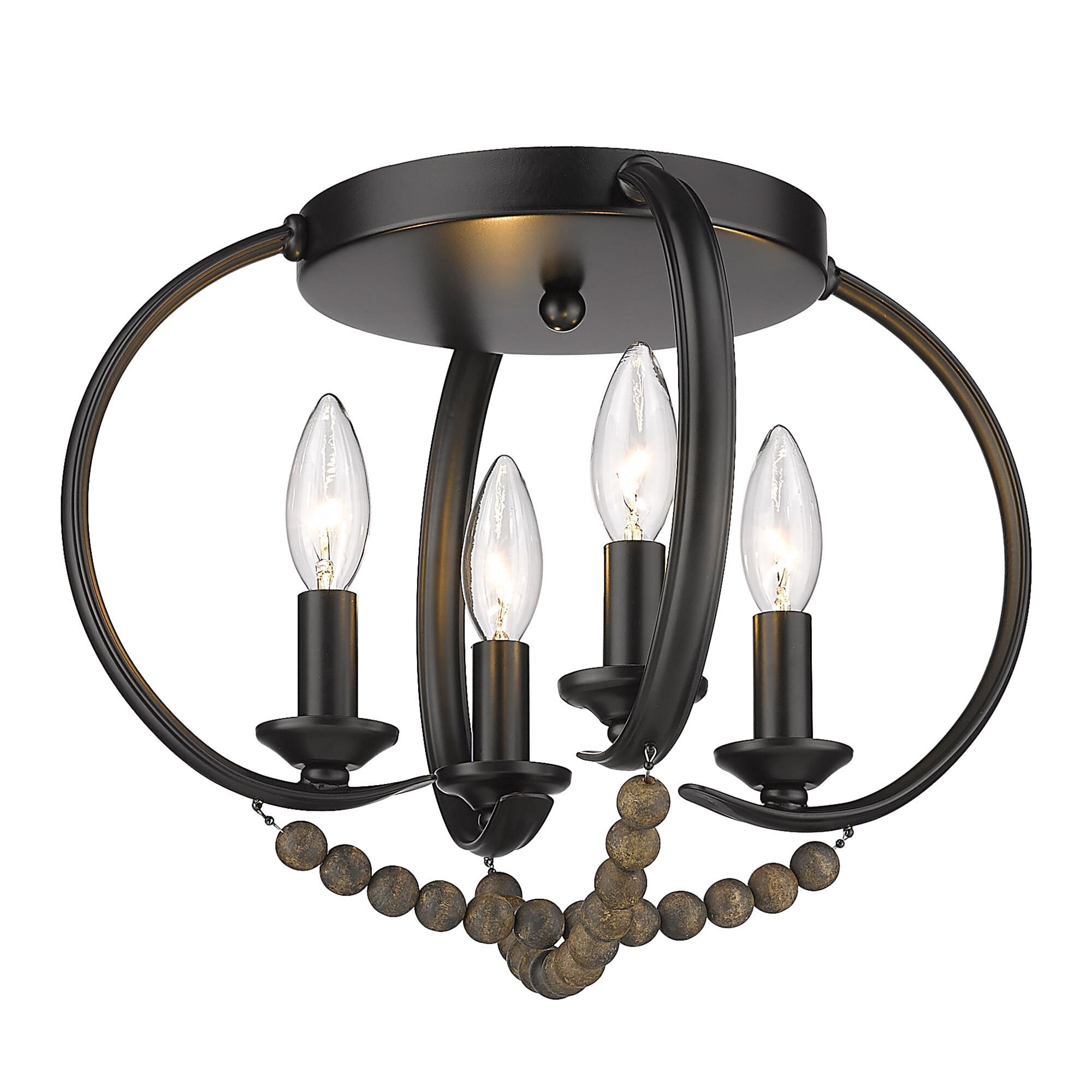 Flori 15 Inch Flush Mount by Golden Lighting