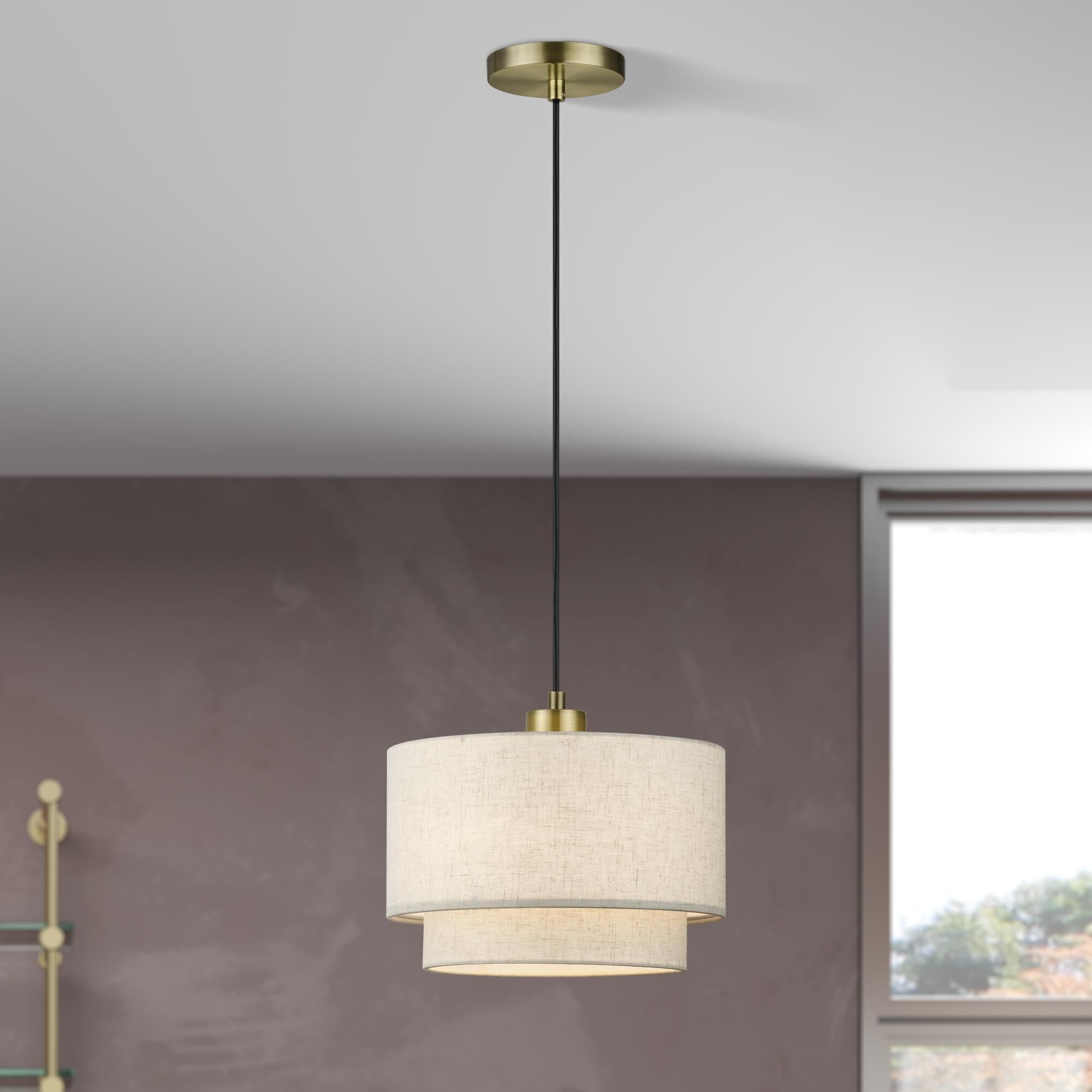 Manorwood 12 Inch Mini Pendant by Livex Lighting