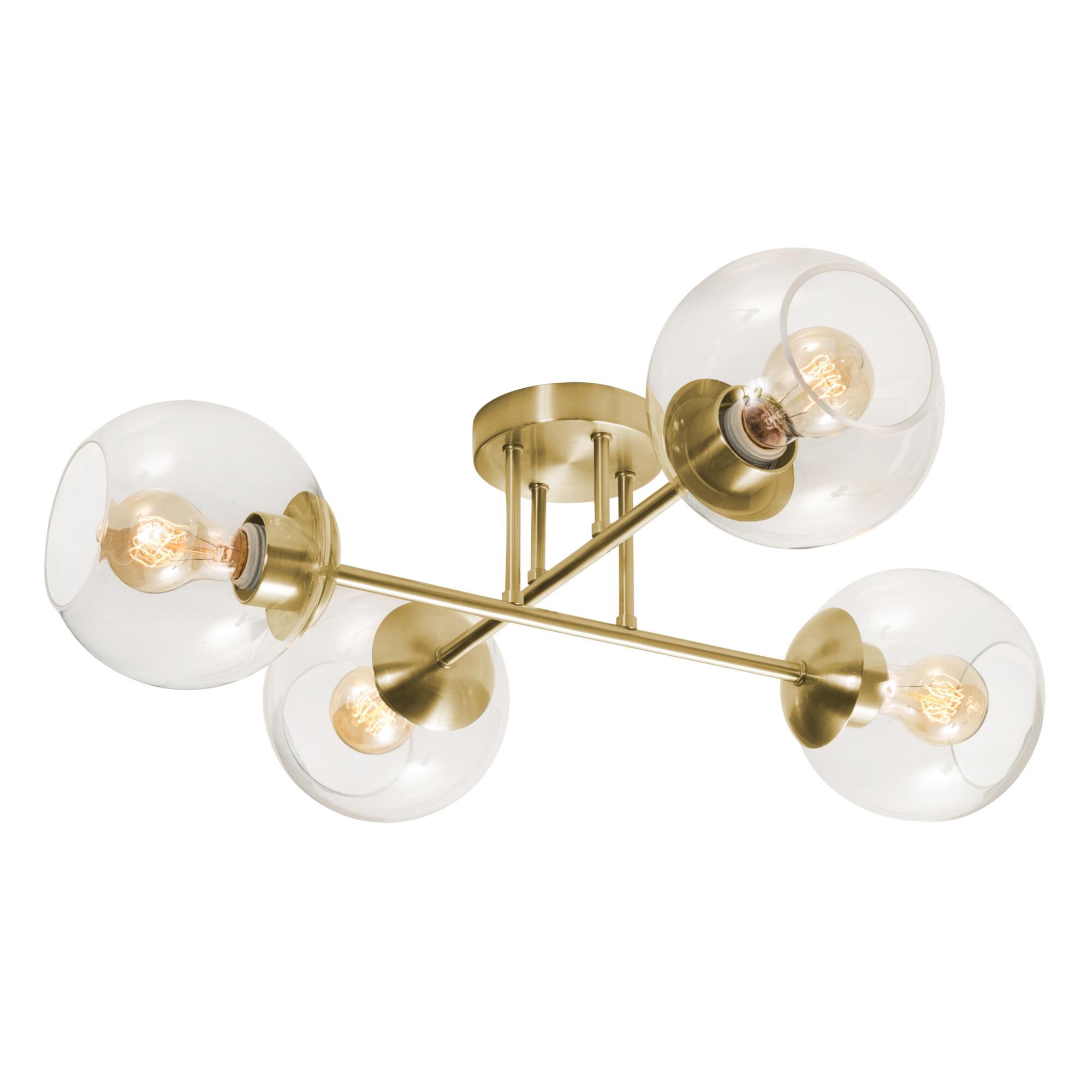 Jamie 25 Inch 4 Light Semi Flush Mount by AFX Lighting