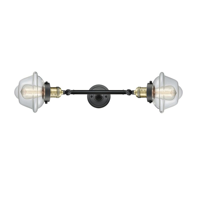 Bruno Marashlian Small Oxford 17 Inch 2 Light Bath Vanity Light by Innovations Lighting