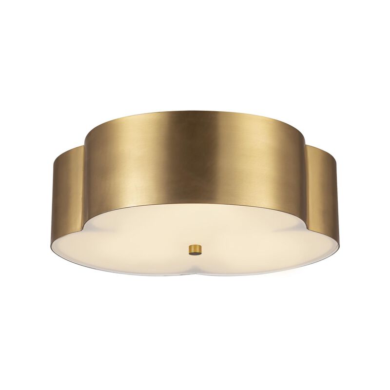 Hae Jung Roe Adella 14 Inch 3 Light Flush Mount by Alora Mood