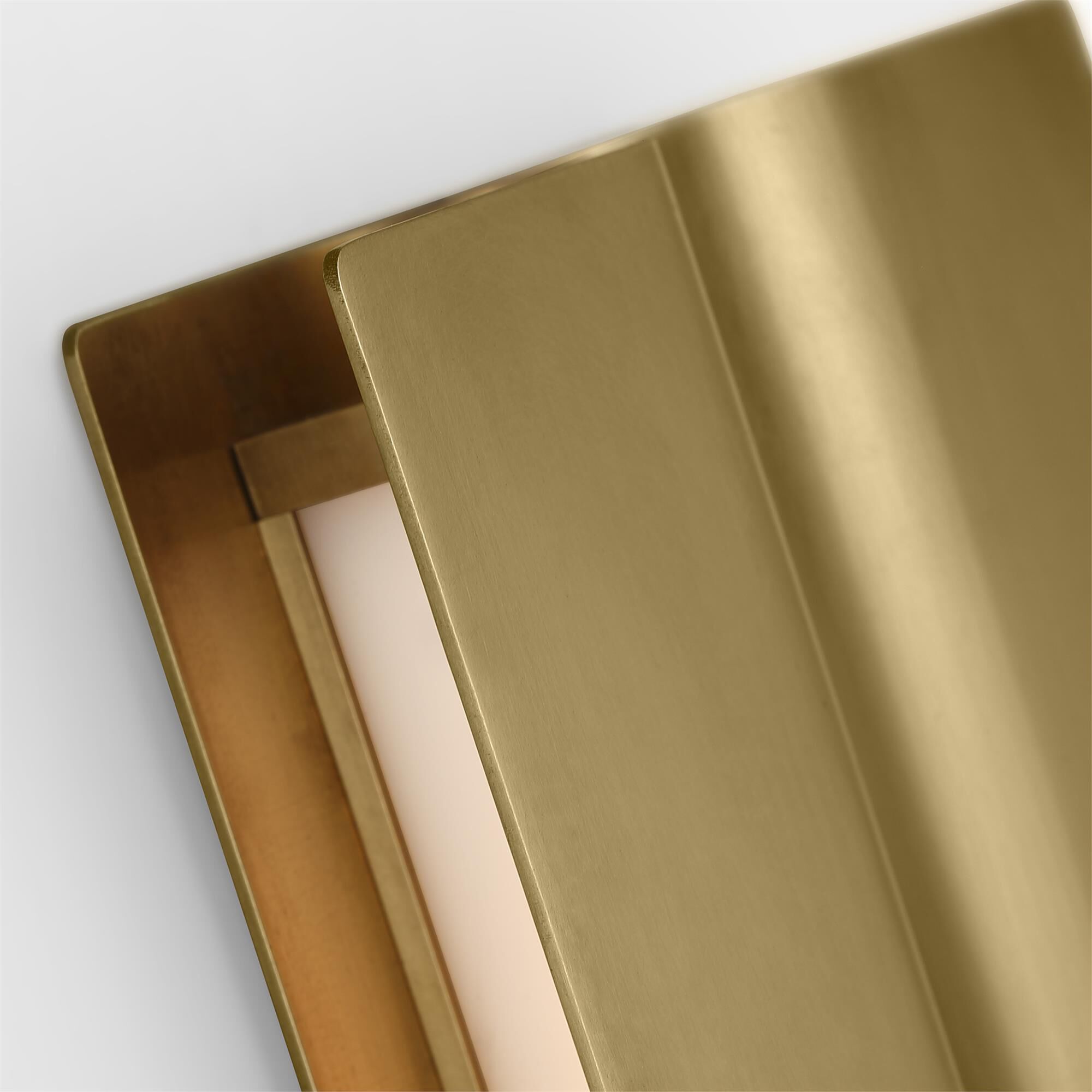 Shown in Hand-Rubbed Antique Brass finish and Brass shade