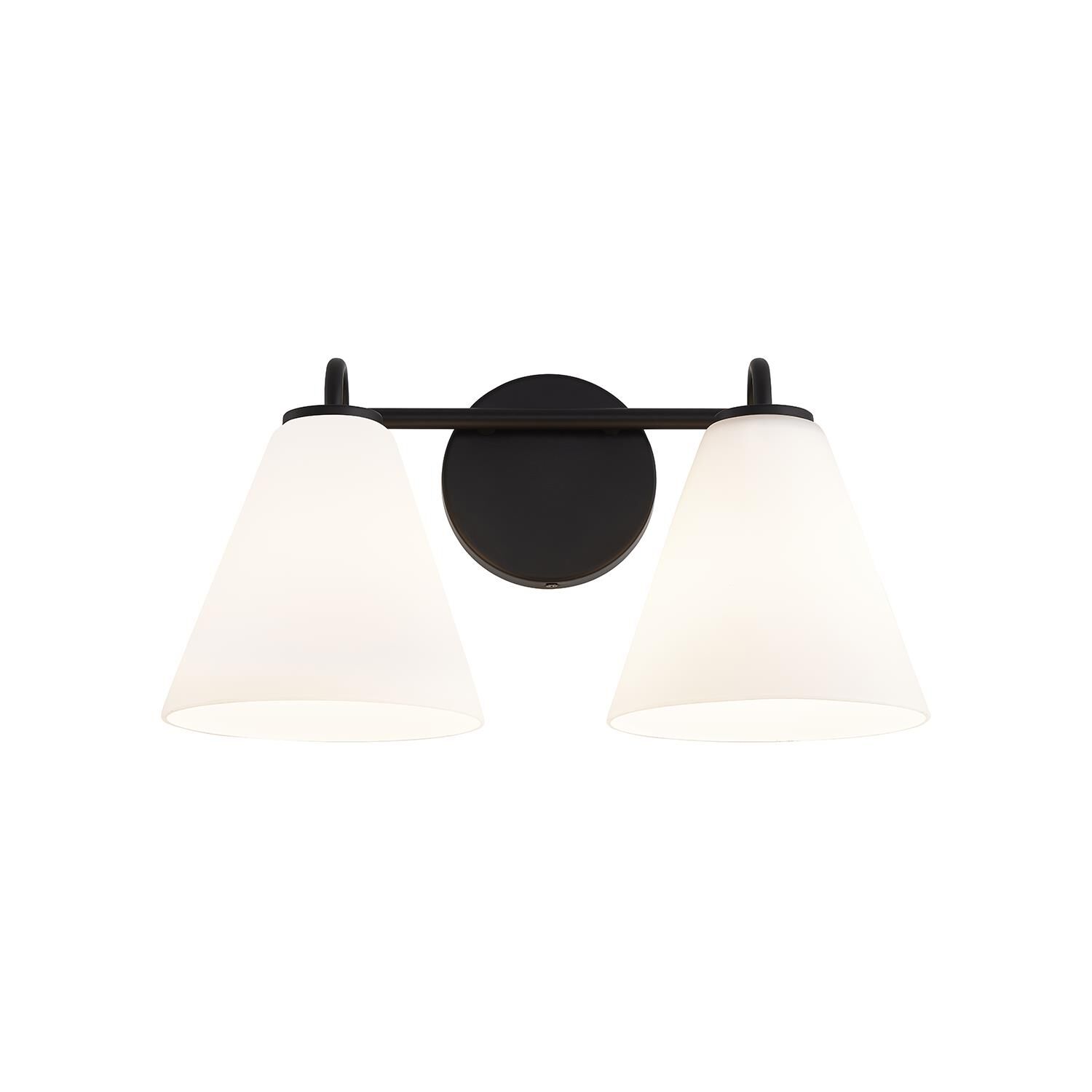 Shown in Matte Black finish and Opal glass