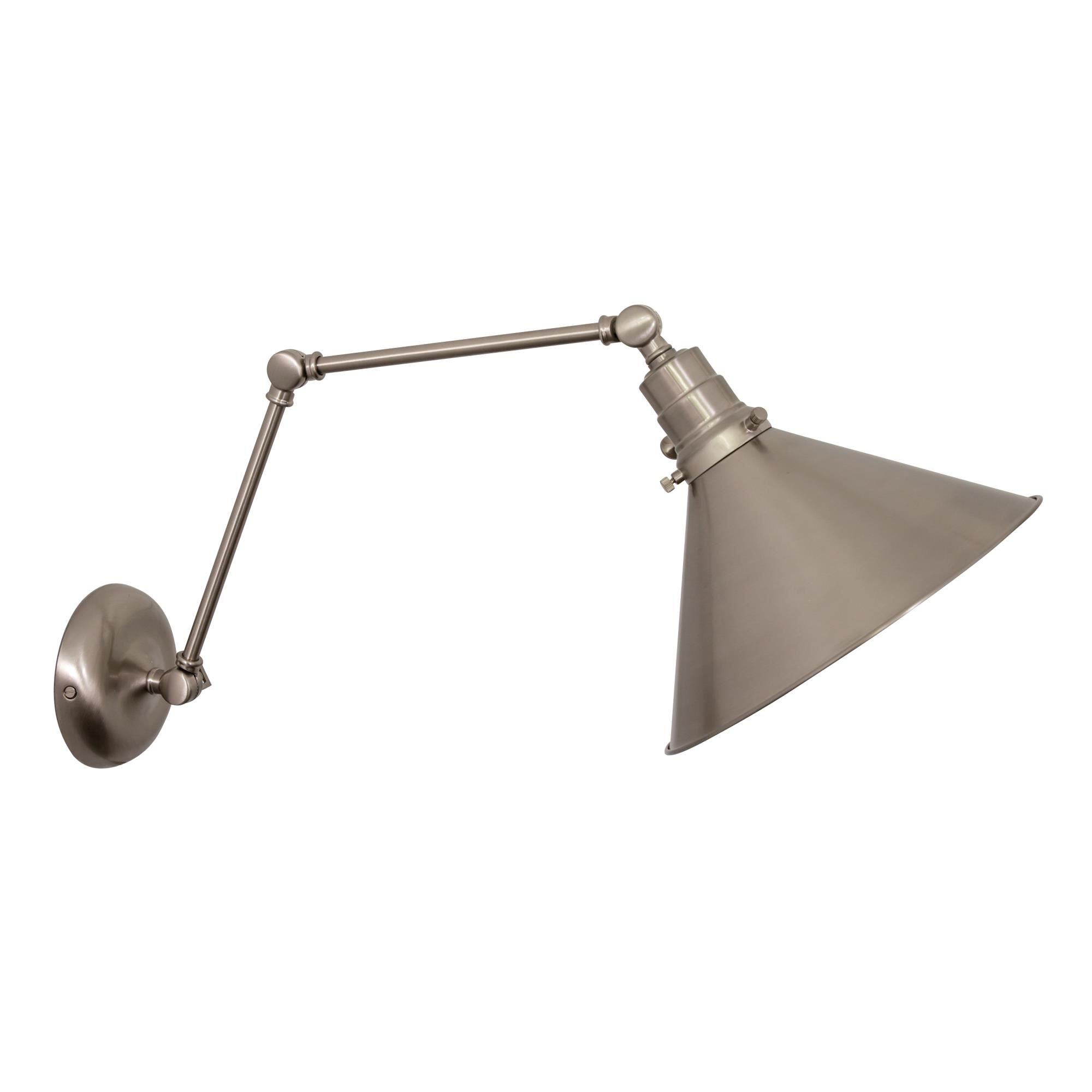Shown in Satin Nickel finish and Metal shade