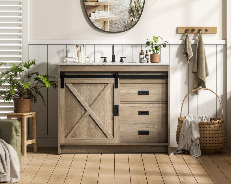 Austin 42 Inch Bath Vanity Cabinet by Elegant Decor