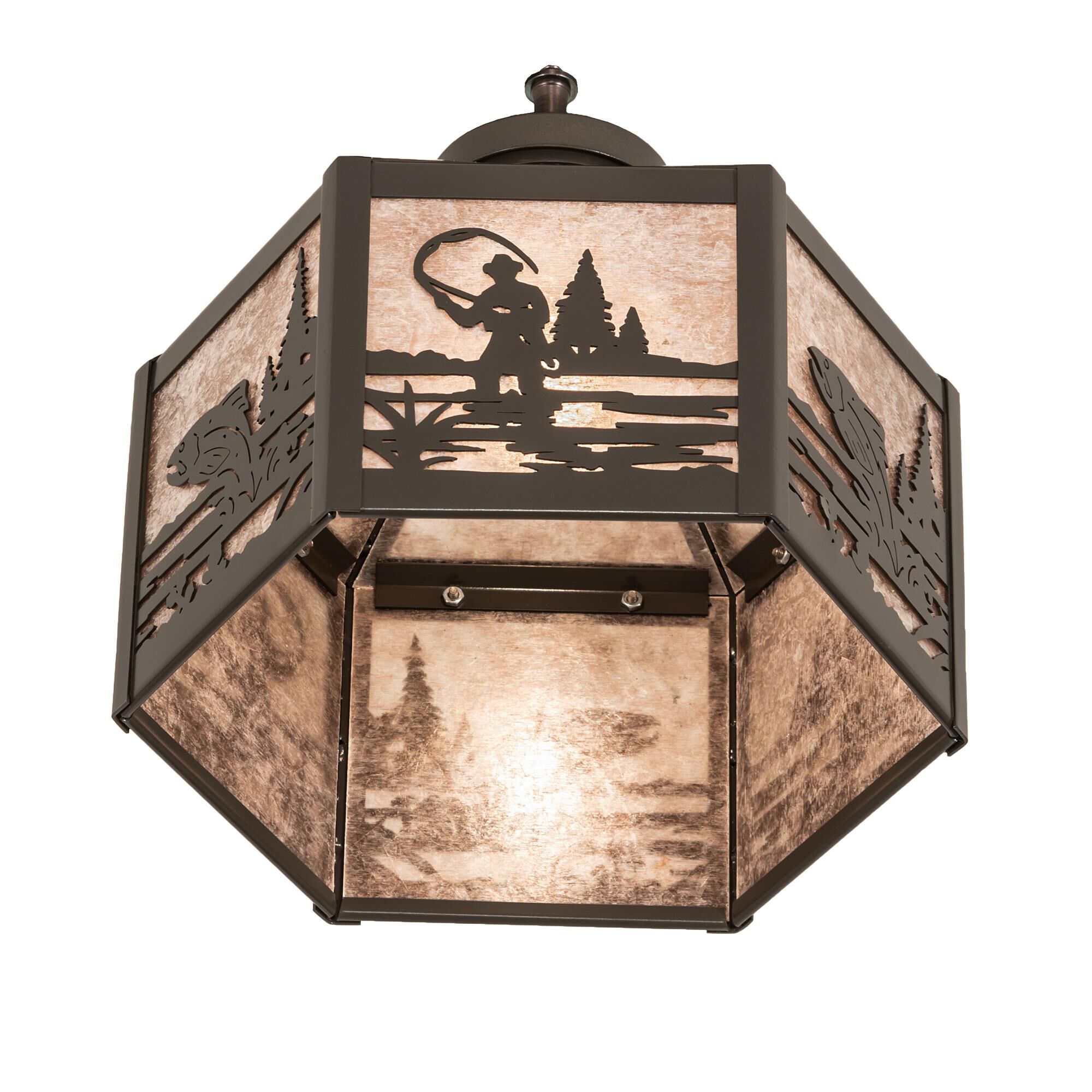 Fly Fisherman 13 Inch Fan Glass by Meyda Lighting