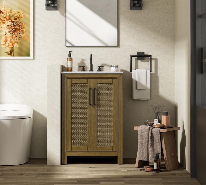 Alina 22 Inch Bath Vanity Cabinet by Elegant Decor