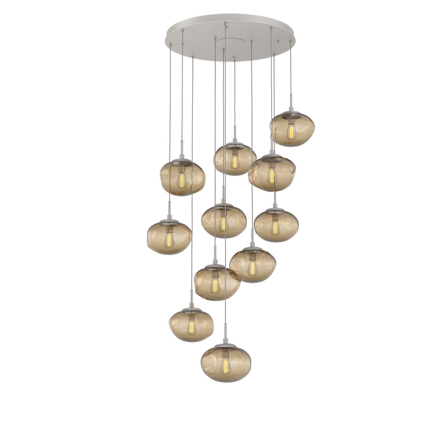 Levi Wilson Nebula 37 Inch 11 Light Multi Light Pendant by Hammerton Studio