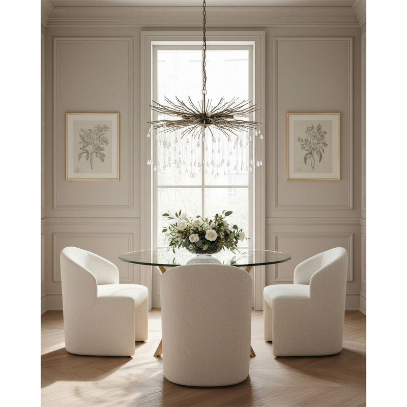 Fen 38 Inch Chandelier by Currey and Company