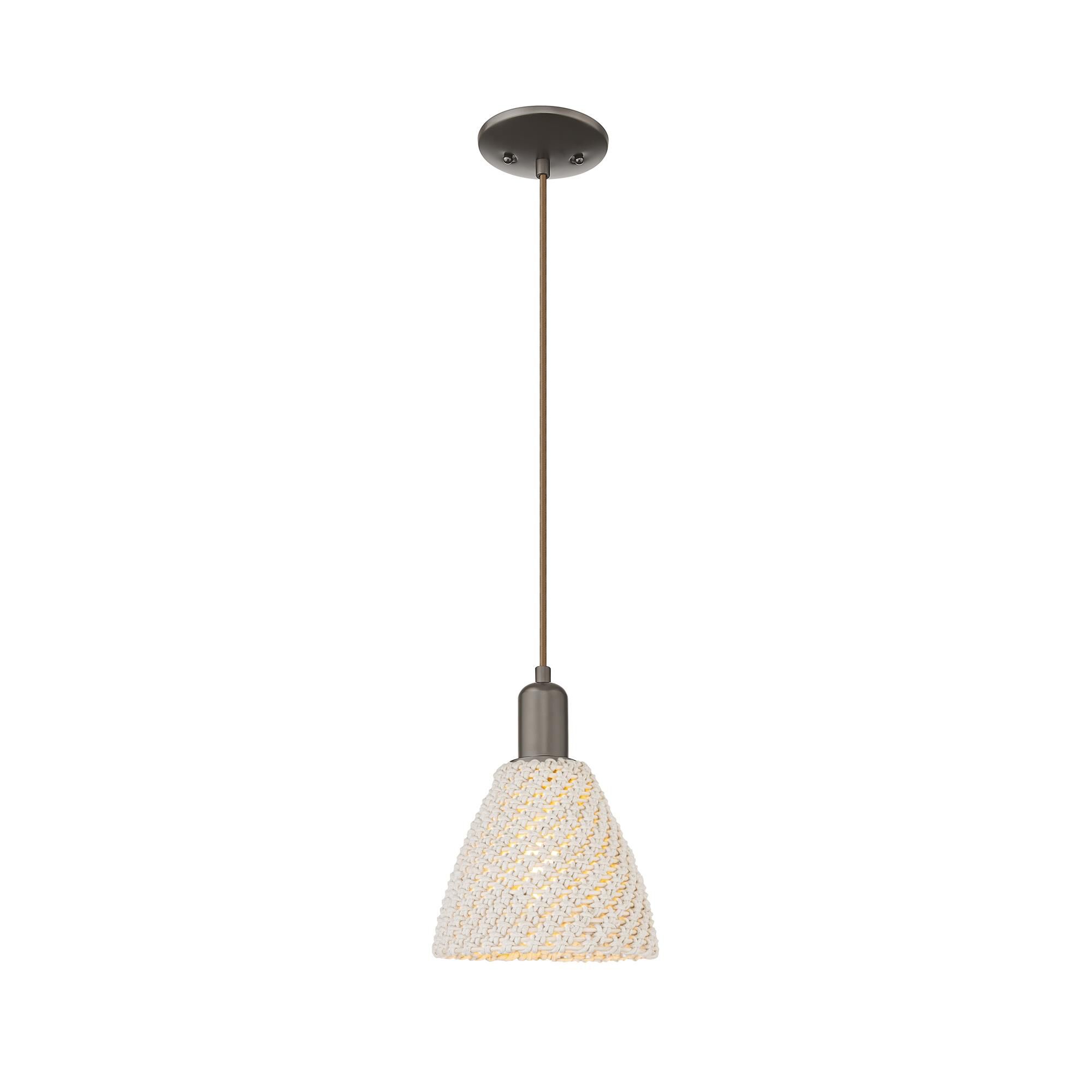 Shown in Oil Rubbed Bronze finish and Natural shade