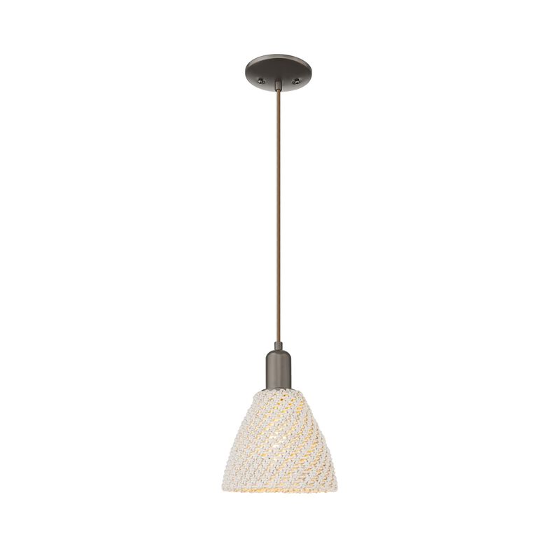 Bruno Marashlian Natural Ballston Dome 8 Inch Mini Pendant by Innovations Lighting