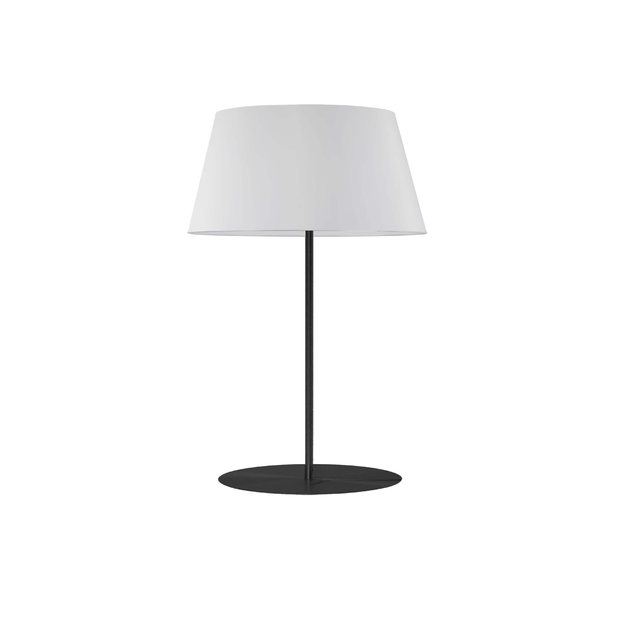 Shown in Matte Black finish and White shade