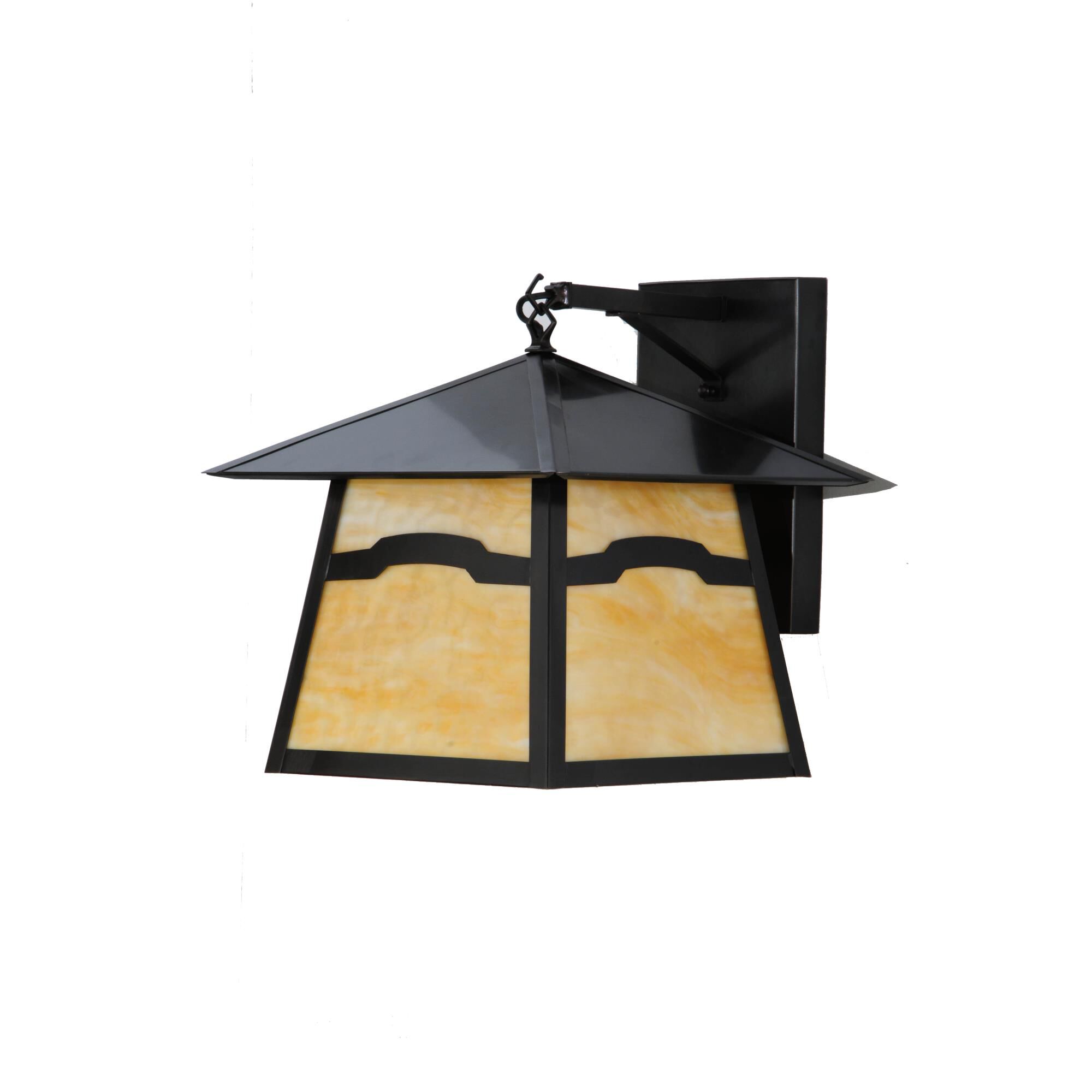 Meyda Lighting Stillwater 16 Inch Tall Outdoor Wall Light