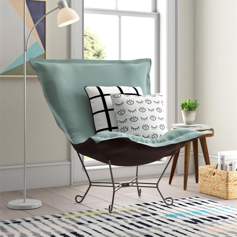 Scroll Puff Side Chair by Howard Elliott