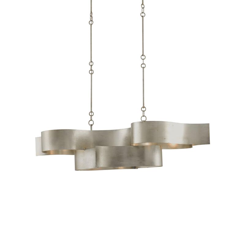 Grand Lotus 50 Inch 6 Light Linear Suspension Light by Currey and Company