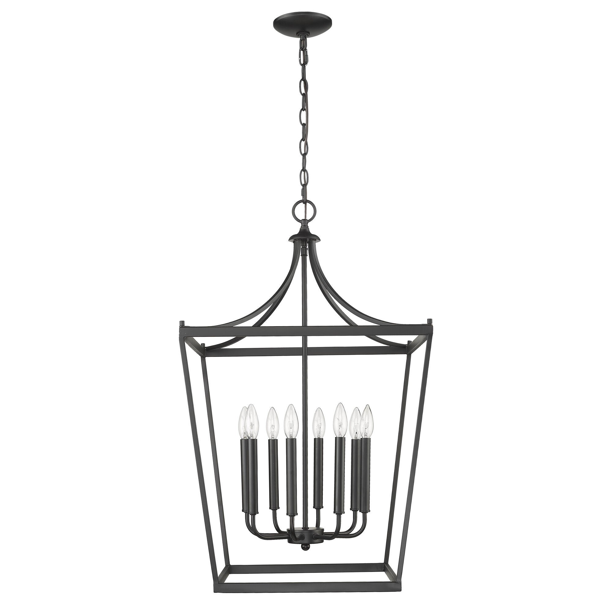 Shown in Matte Black finish and -- glass and -- shade