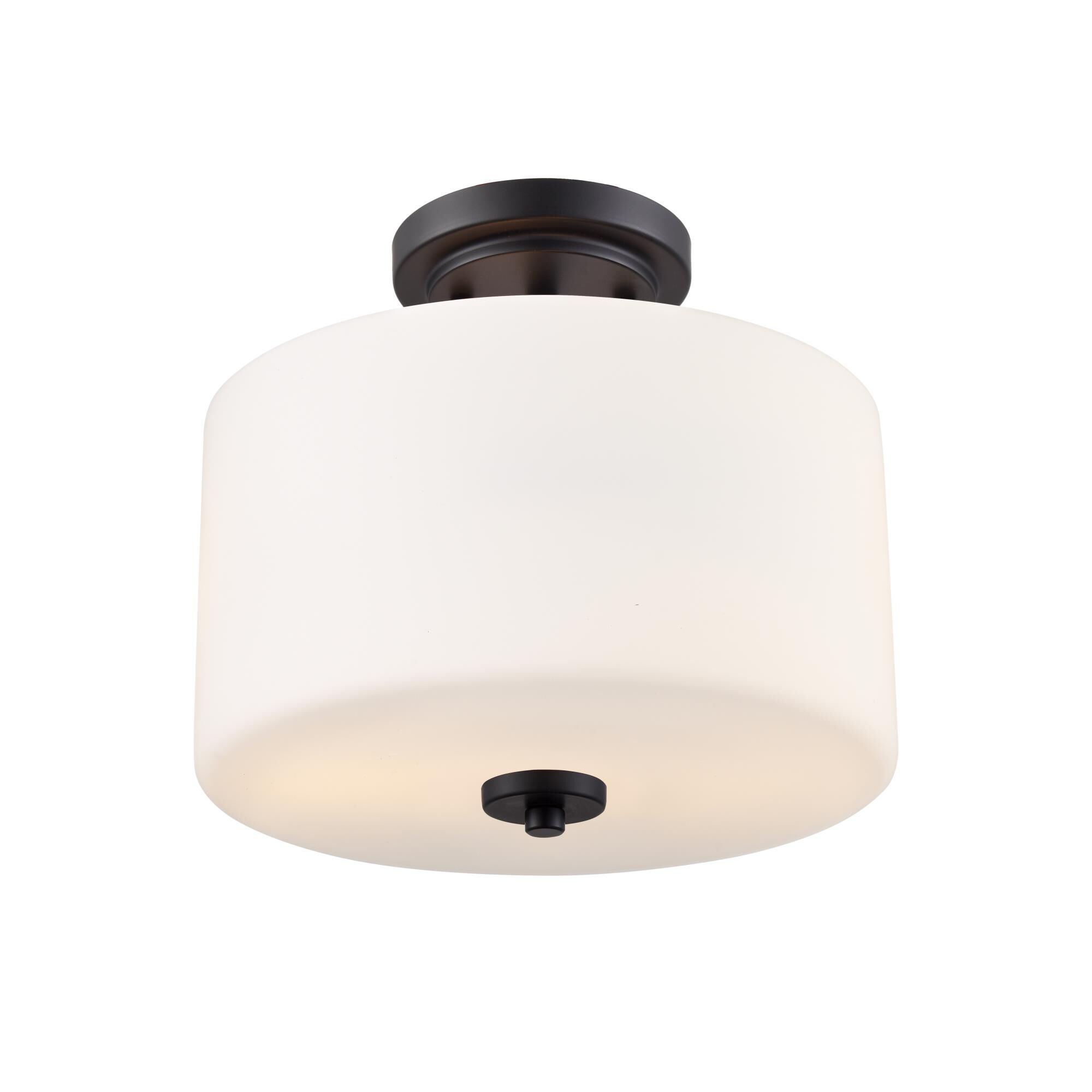 Shown in Matte Black finish and Etched Opal glass