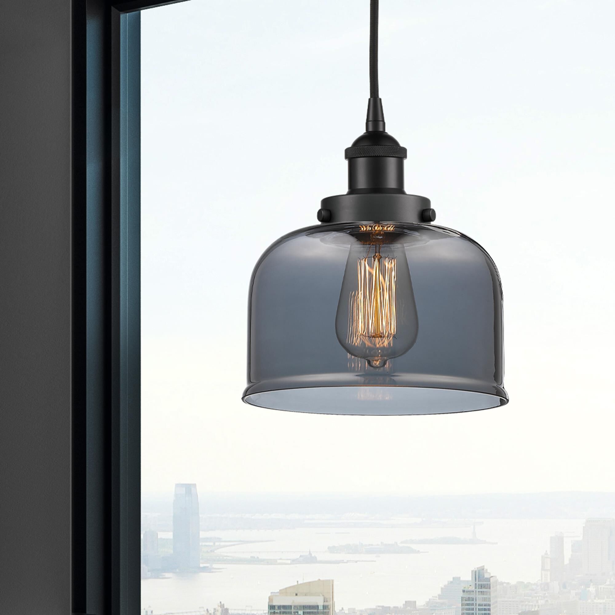 Shown in Matte Black finish and Plated Smoke glass