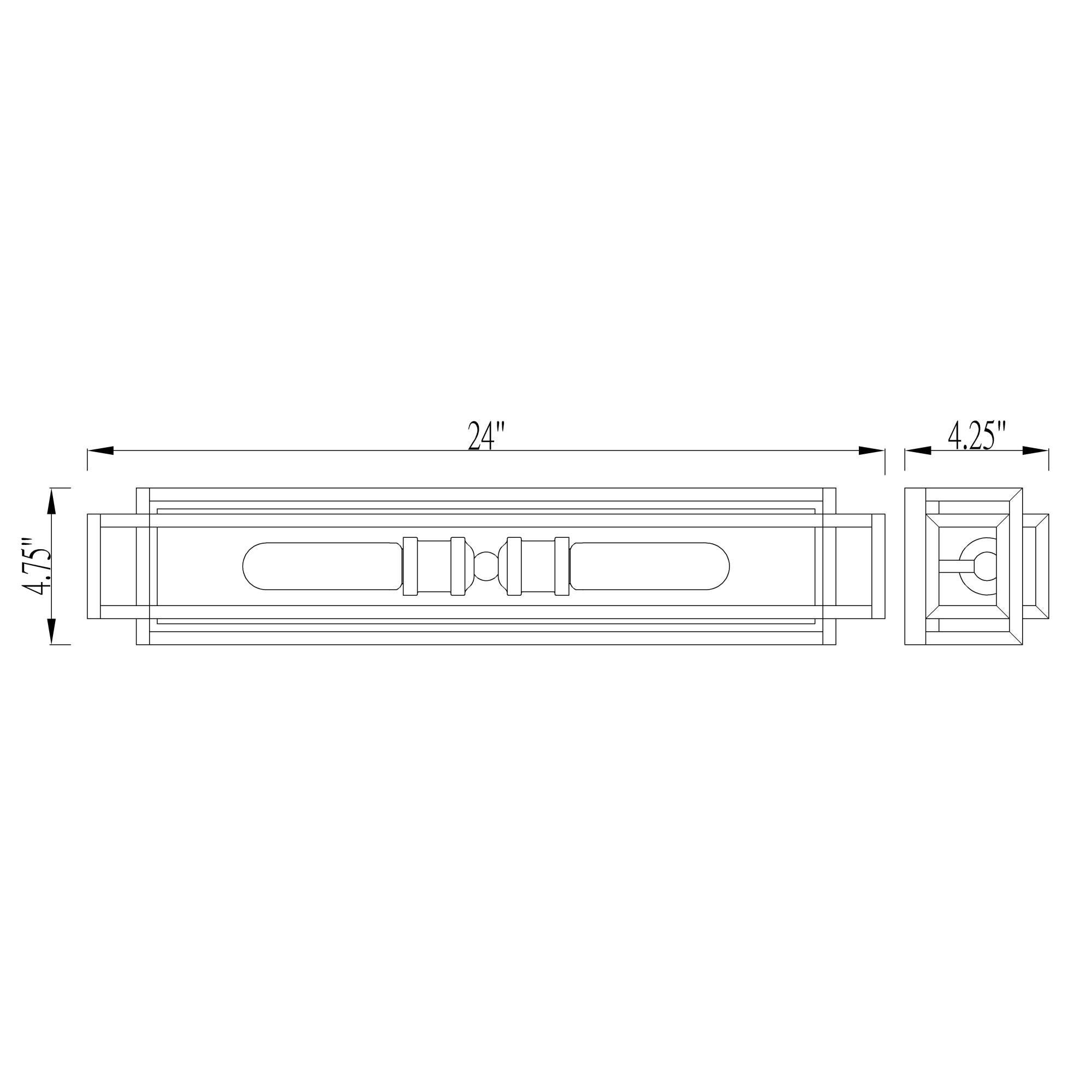 Titania 24 Inch 2 Light Bath Vanity Light by Z-Lite