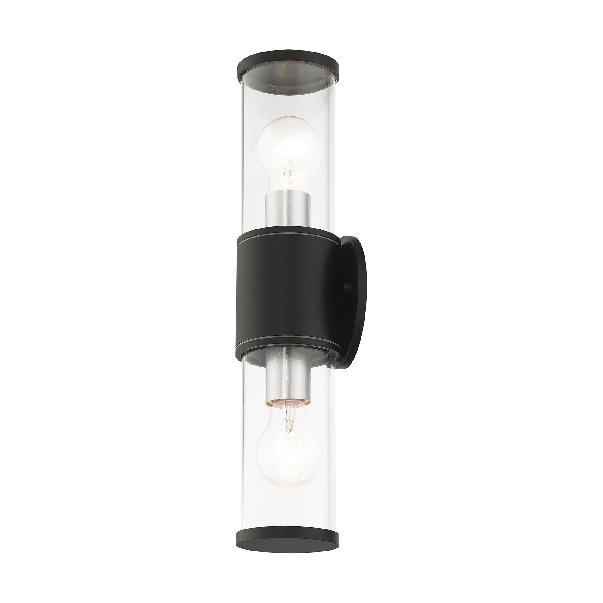 Atlantic 4 Inch Tall 2 Light Outdoor Wall Light by Livex Lighting